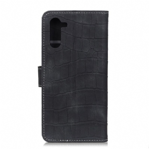 Housse OnePlus Nord Simili Cuir Aspect Croco