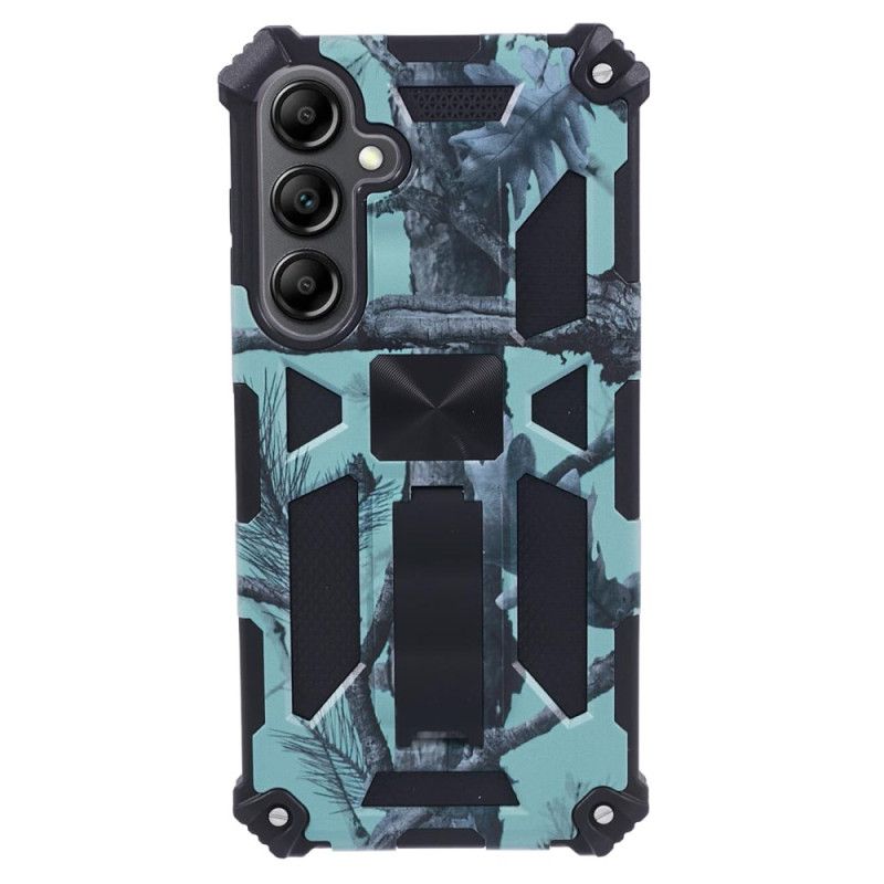 Coque Samsung Galaxy S24 Plus 5G avec Support et Motif Camouflage