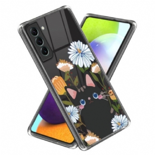 Coque Samsung Galaxy S24 Plus 5G Fleur et Chat