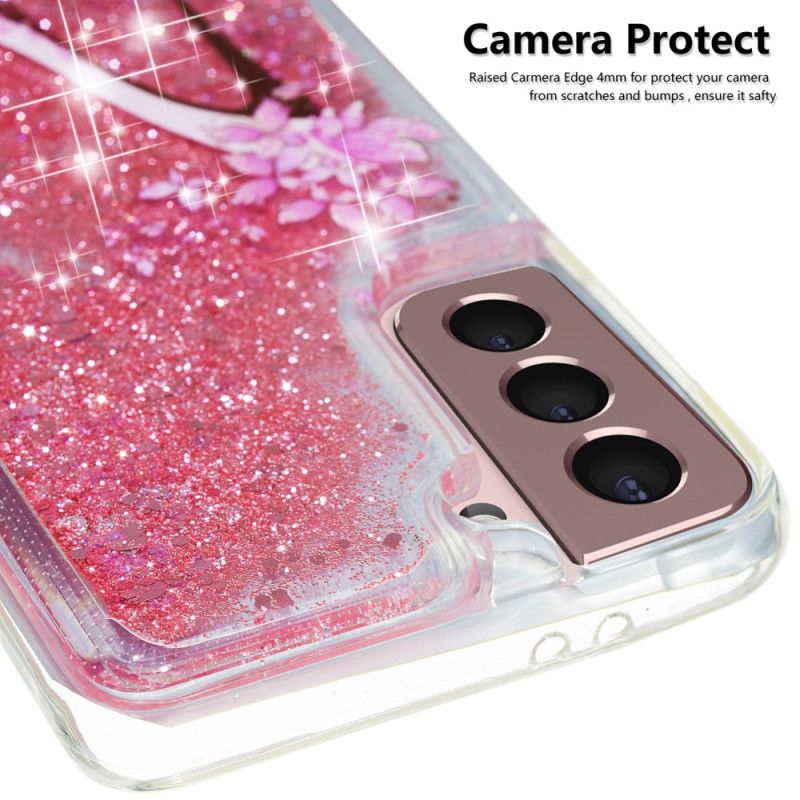 Coque Samsung Galaxy S24 Plus 5G Paillettes Liquides Escarpin