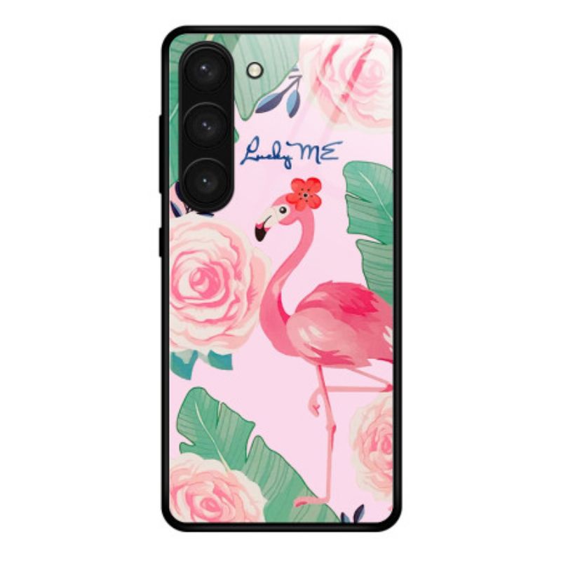 Coque Samsung Galaxy S24 Plus 5G Verre Trempé Flamant Rose