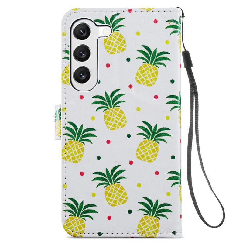 Housse Samsung Galaxy S24 Plus 5G Ananas à Lanière