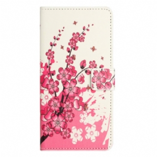 Housse Samsung Galaxy S24 Plus 5G Fleurs Tropicales