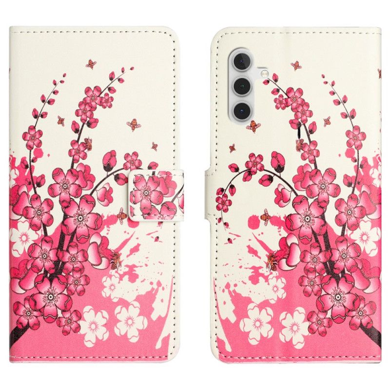 Housse Samsung Galaxy S24 Plus 5G Fleurs Tropicales