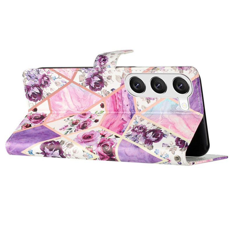 Housse Samsung Galaxy S24 Plus 5G Fleurs Violettes