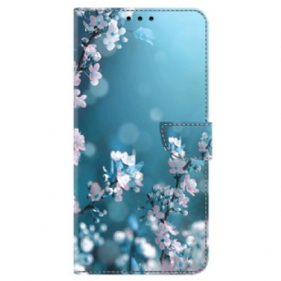 Housse Samsung Galaxy S24 Plus 5G Motif de Fleurs de Prunier