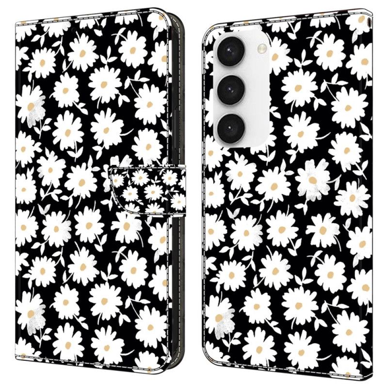 Housse Samsung Galaxy S24 Plus 5G Motif Floral à Lanière