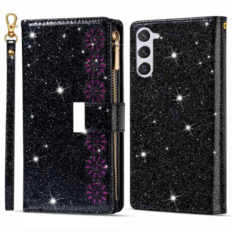 Housse Samsung Galaxy S24 Plus 5G Paillettes à Lanière