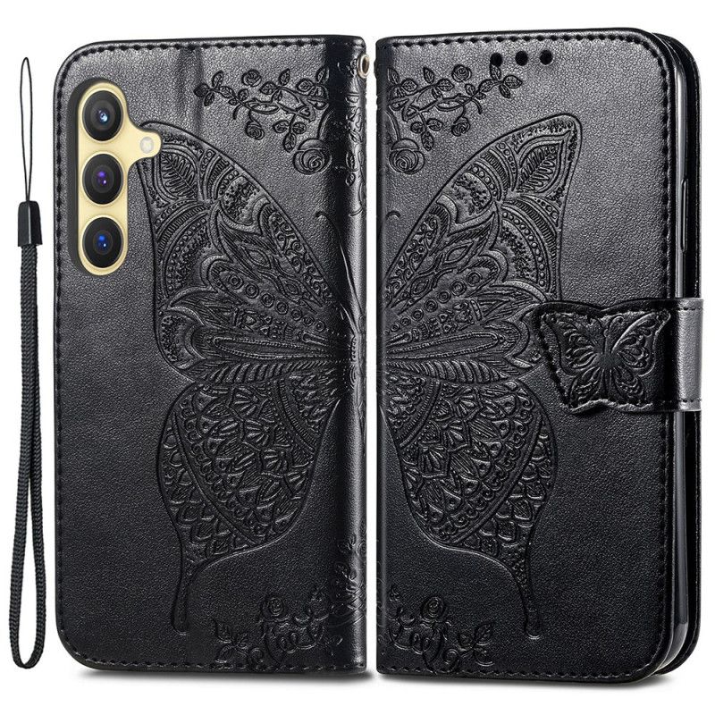 Housse Samsung Galaxy S24 Plus 5G Papillon Baroque