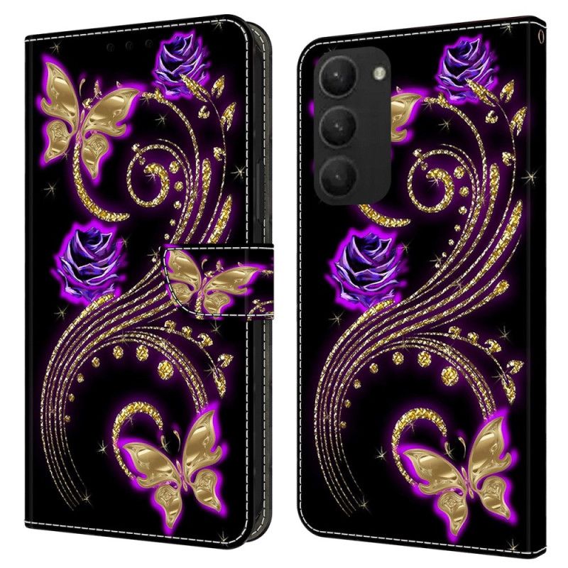 Housse Samsung Galaxy S24 Plus 5G Papillons Violets