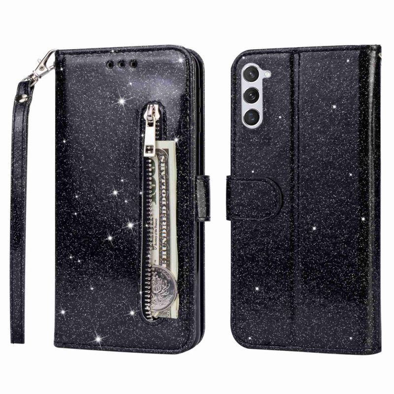 Housse Samsung Galaxy S24 Plus 5G Porte-Monnaie Paillettes