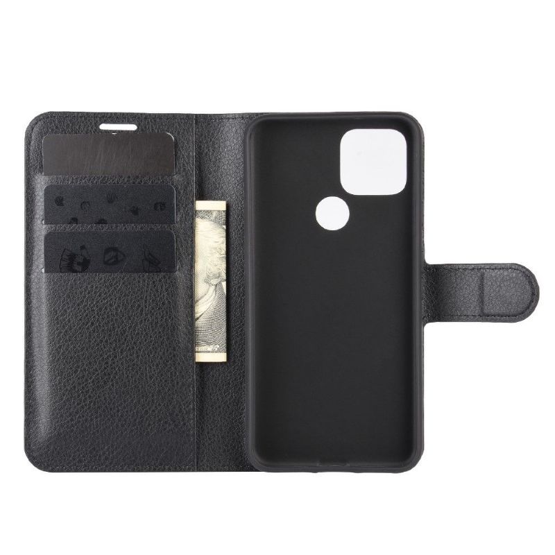 Housse portefeuille Google Pixel 4a 5G style cuir