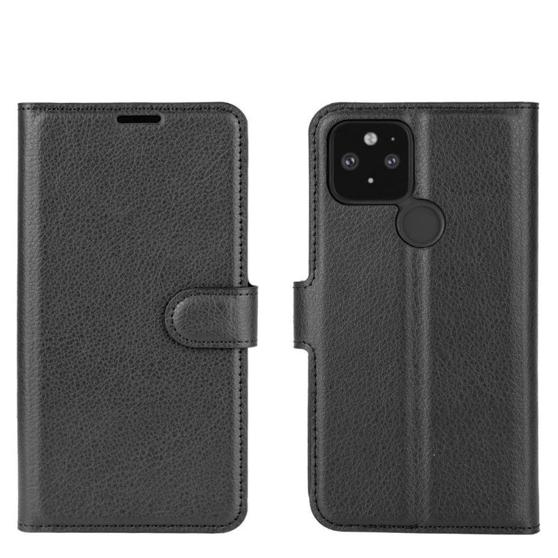 Housse portefeuille Google Pixel 4a 5G style cuir