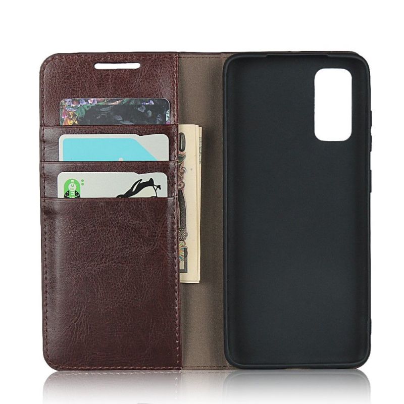 Housse Samsung Galaxy S20 Cuir Porte Cartes Fonction Support