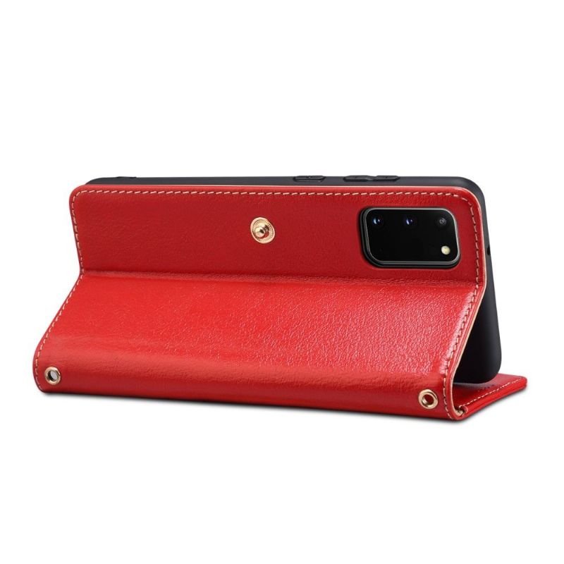 Housse Samsung Galaxy S20 cuir premium coutures