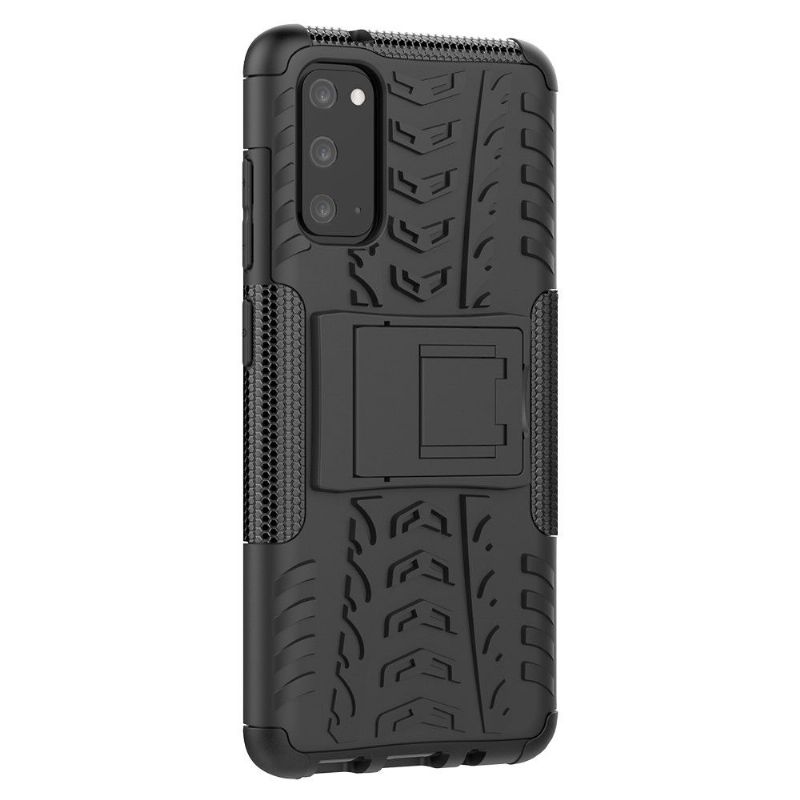 Samsung Galaxy S20 - Coque antidérapante avec support intégré - Noir