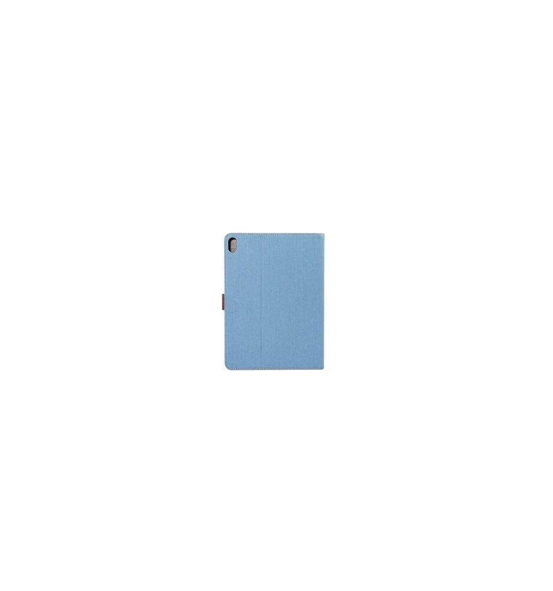 Housse iPad Pro 12.9 2018 Oxford effet tissu - Bleu clair