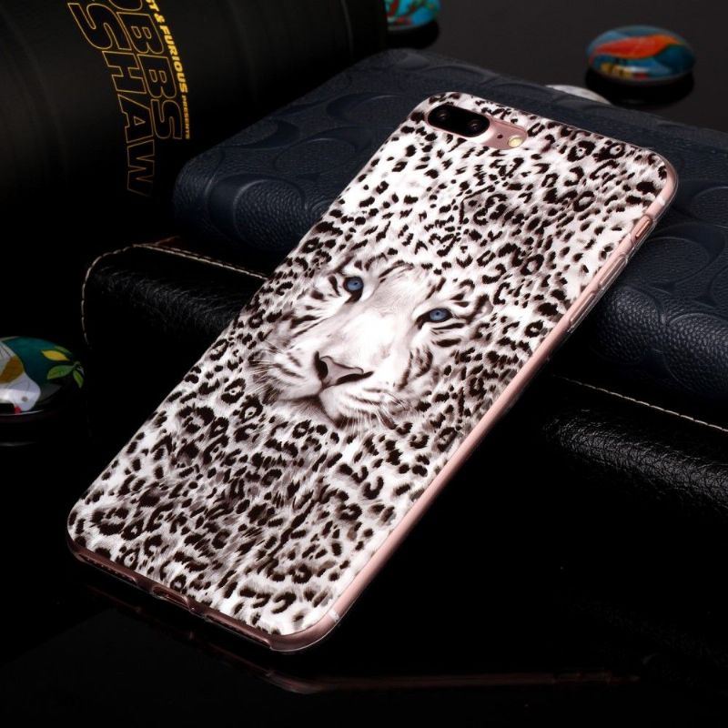 Coque iPhone 8 Plus / 7 Plus Luminous Panthère des neiges