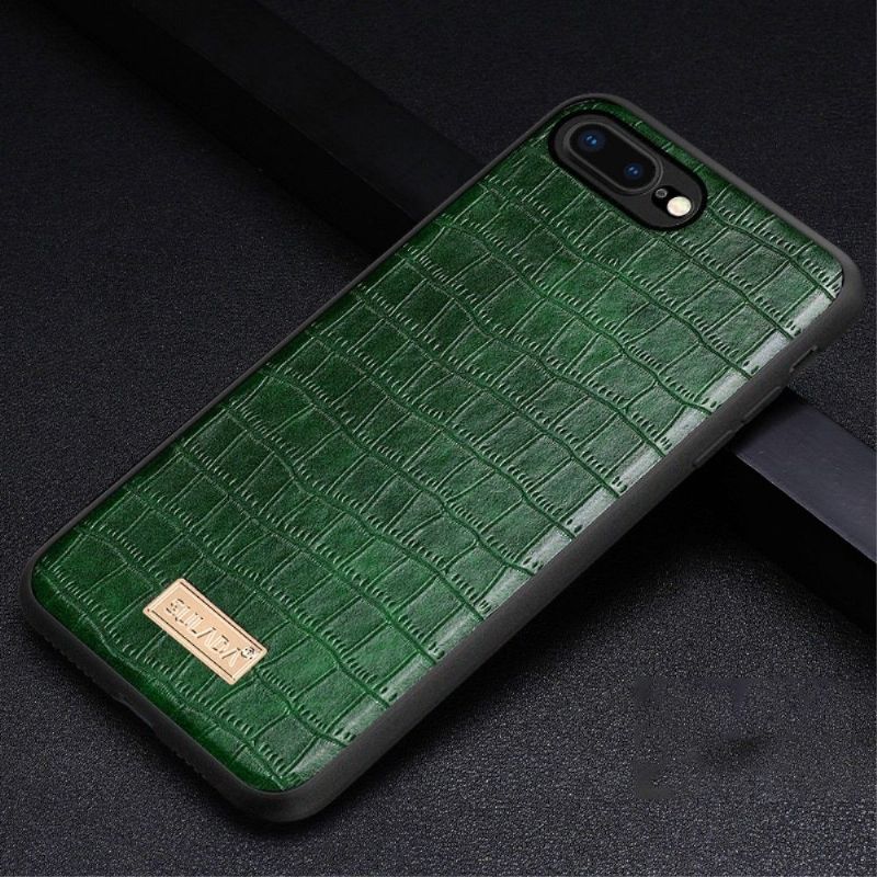 Coque iPhone 8 Plus / 7 Plus SULADA Croco Effet Cuir