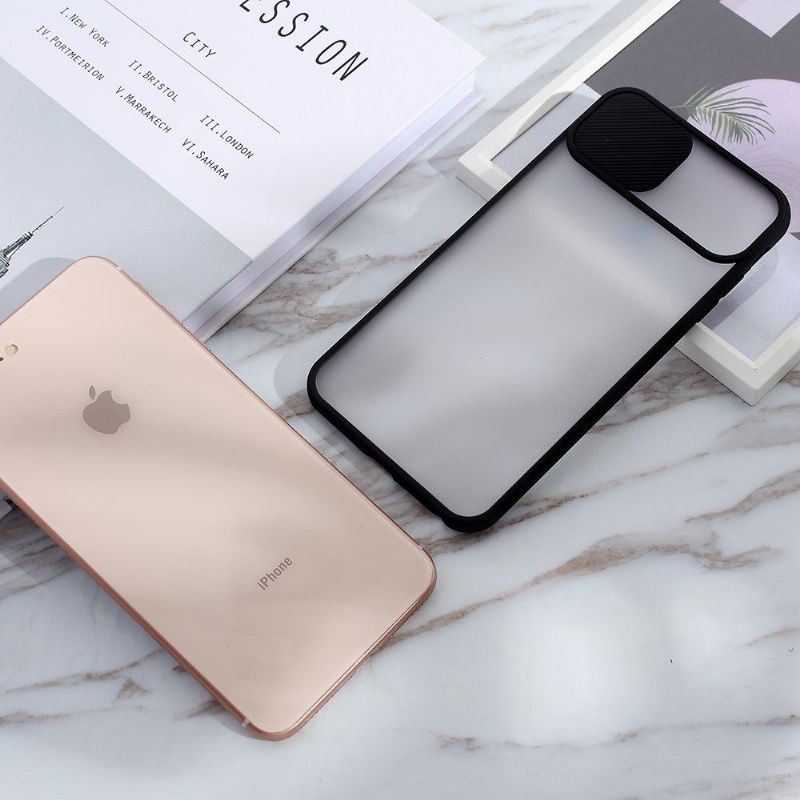 Coque iPhone 8 Plus / 7 Plus transparente avec cache objectif arrière