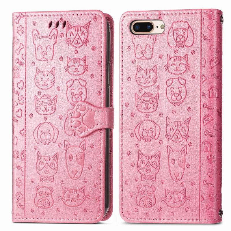 Housse iPhone 8 Plus / 7 Plus Animaux en relief