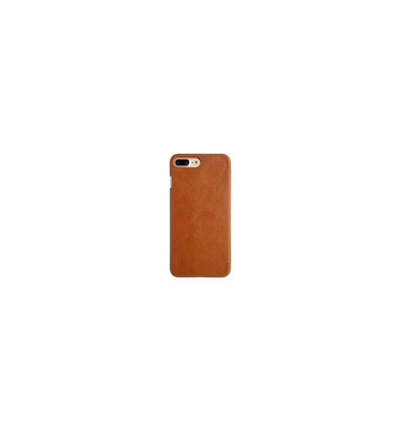 Housse iPhone 8 Plus / 7 Plus NILLKIN Cuir Porte Carte - Havane