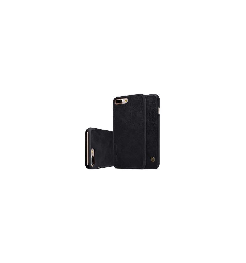 Housse iPhone 8 Plus / 7 Plus NILLKIN Cuir Porte Carte - Noir