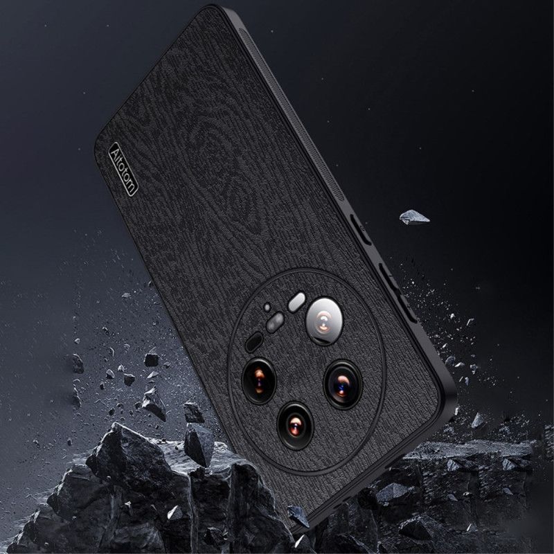 Coque Xiaomi 14 Ultra Style Cuir Texture Bois