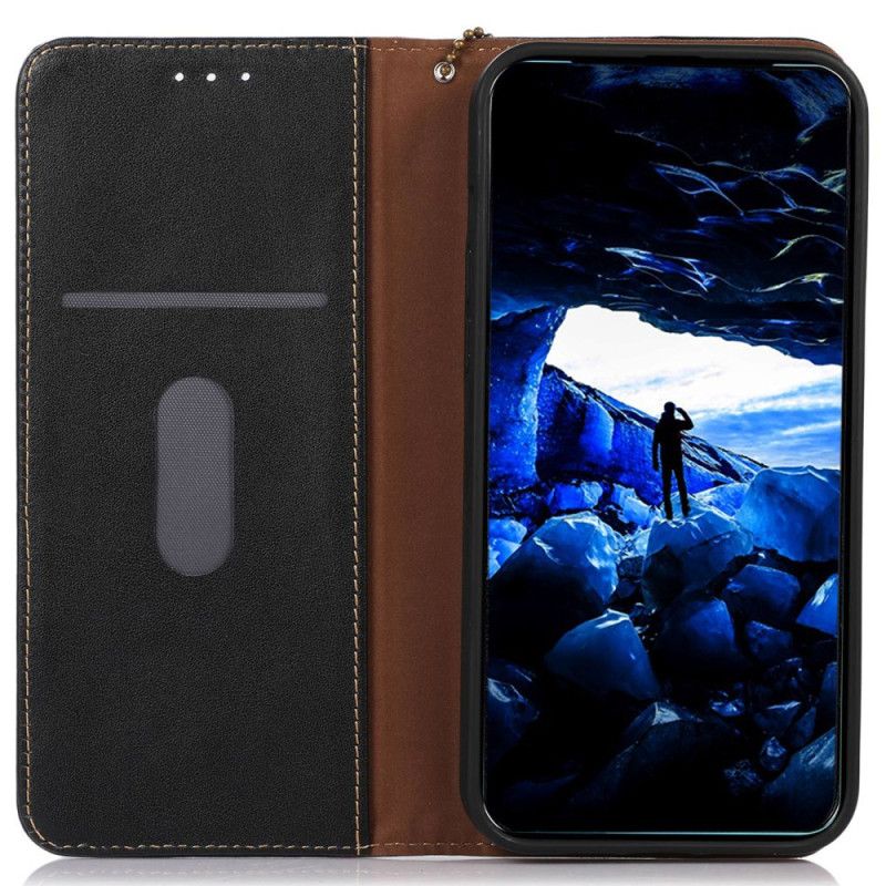 Flip Cover Xiaomi 14 Ultra Cuir Véritable Blocage RFID KHAZNEH