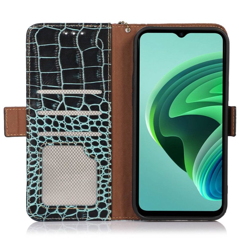 Housse Xiaomi 14 Ultra Texture Crocodile Blocage RFID