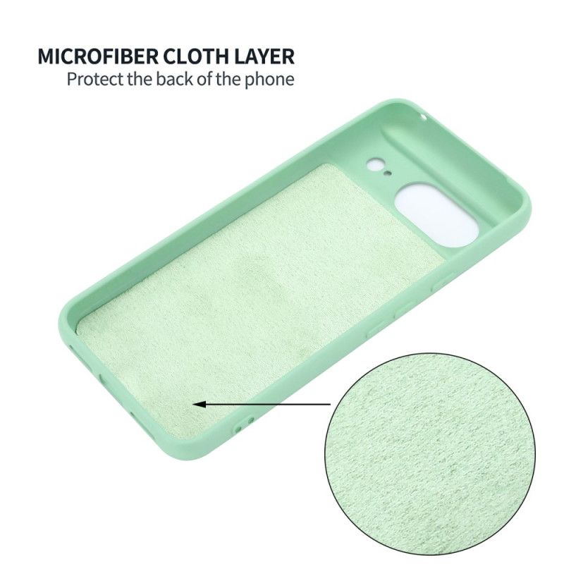 Coque Google Pixel 8 Silicone Liquide avec Lanière