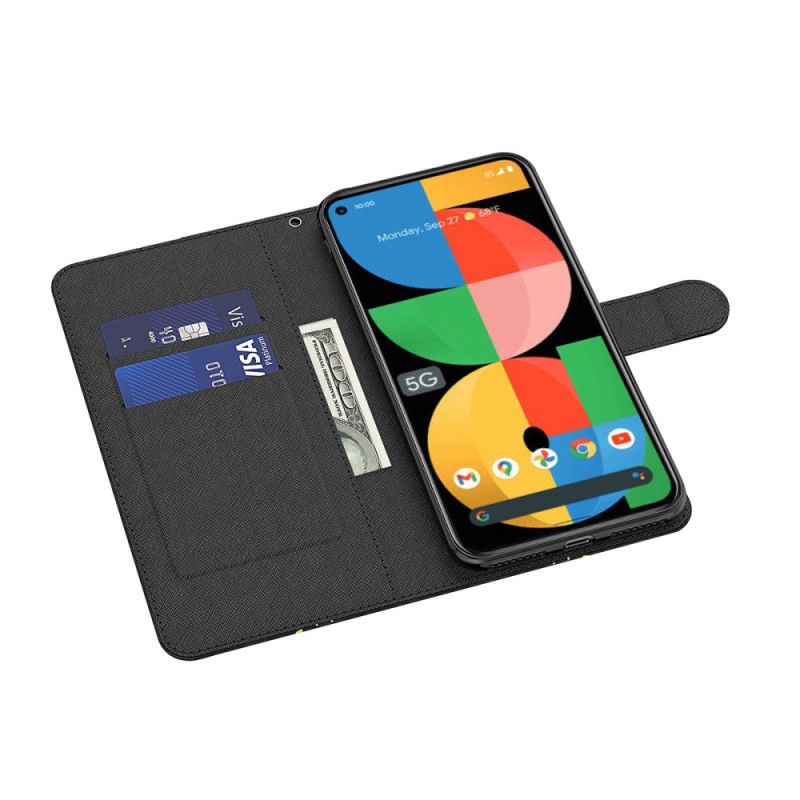 Housse Google Pixel 8 Motif Marbré à Lanière