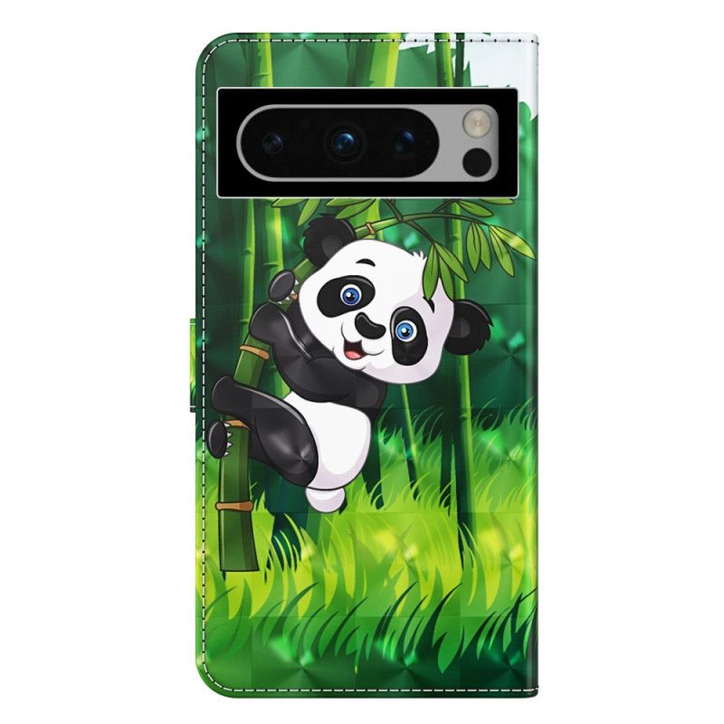 Housse Google Pixel 8 Panda Bambou à Lanière