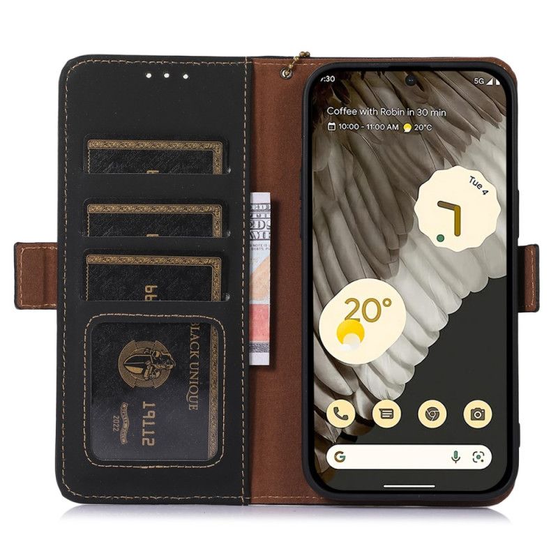 Housse Google Pixel 8 Véritable Cuir RFID