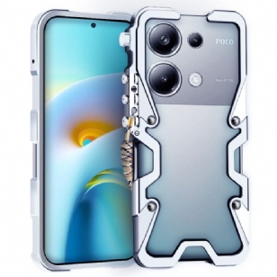 Coque en alliage d'aluminium pour Xiaomi Redmi Note 13 Pro 4G / Poco M6 Pro 4G Alliage d'Aluminium avec Bras Mécanique