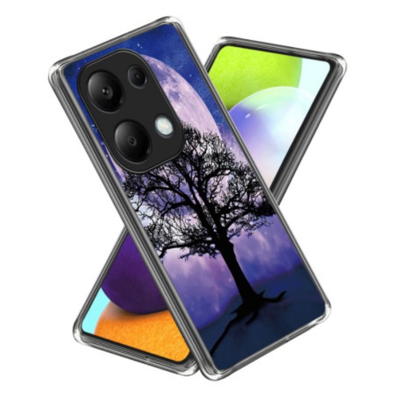 Coque Xiaomi Redmi Note 13 Pro 4G / Poco M6 Pro 4G Arbre et Lune