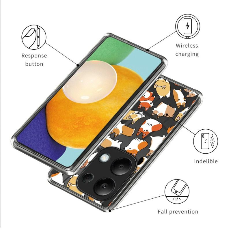 Coque Xiaomi Redmi Note 13 Pro 4G / Poco M6 Pro 4G Chiens