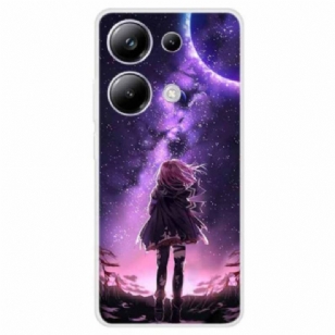 Coque Xiaomi Redmi Note 13 Pro 4G / Poco M6 Pro 4G Étoiles et Fille