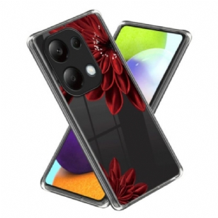 Coque Xiaomi Redmi Note 13 Pro 4G / Poco M6 Pro 4G Fleur rouge