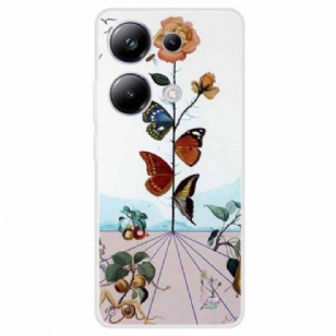 Coque Xiaomi Redmi Note 13 Pro 4G / Poco M6 Pro 4G Fleurs de Papillons