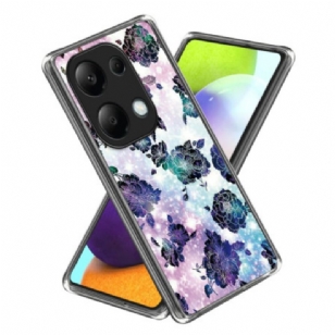 Coque Xiaomi Redmi Note 13 Pro 4G / Poco M6 Pro 4G Fleurs Pourpres