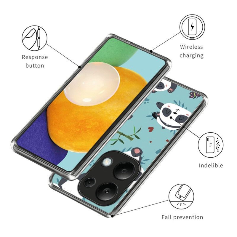 Coque Xiaomi Redmi Note 13 Pro 4G / Poco M6 Pro 4G Pandas Mignons