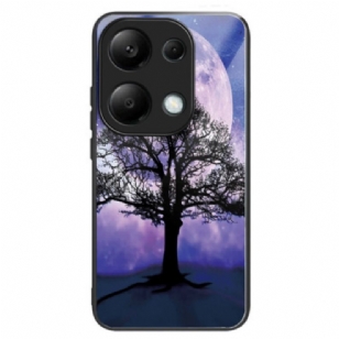 Coque Xiaomi Redmi Note 13 Pro 4G / Poco M6 Pro 4G Verre Trempé Arbre et Lune