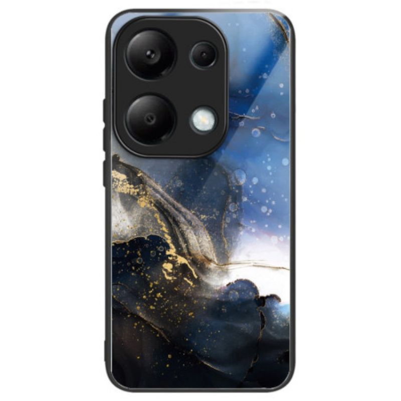 Coque Xiaomi Redmi Note 13 Pro 4G / Poco M6 Pro 4G Verre Trempé Noir Bleu Doré