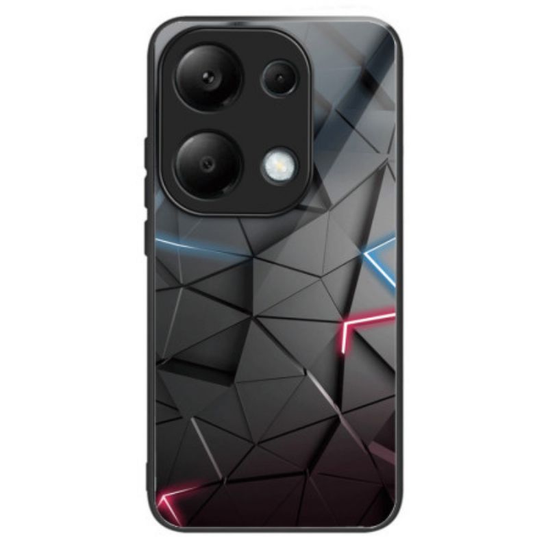 Coque Xiaomi Redmi Note 13 Pro 4G / Poco M6 Pro 4G Verre Trempé Triangles Noirs