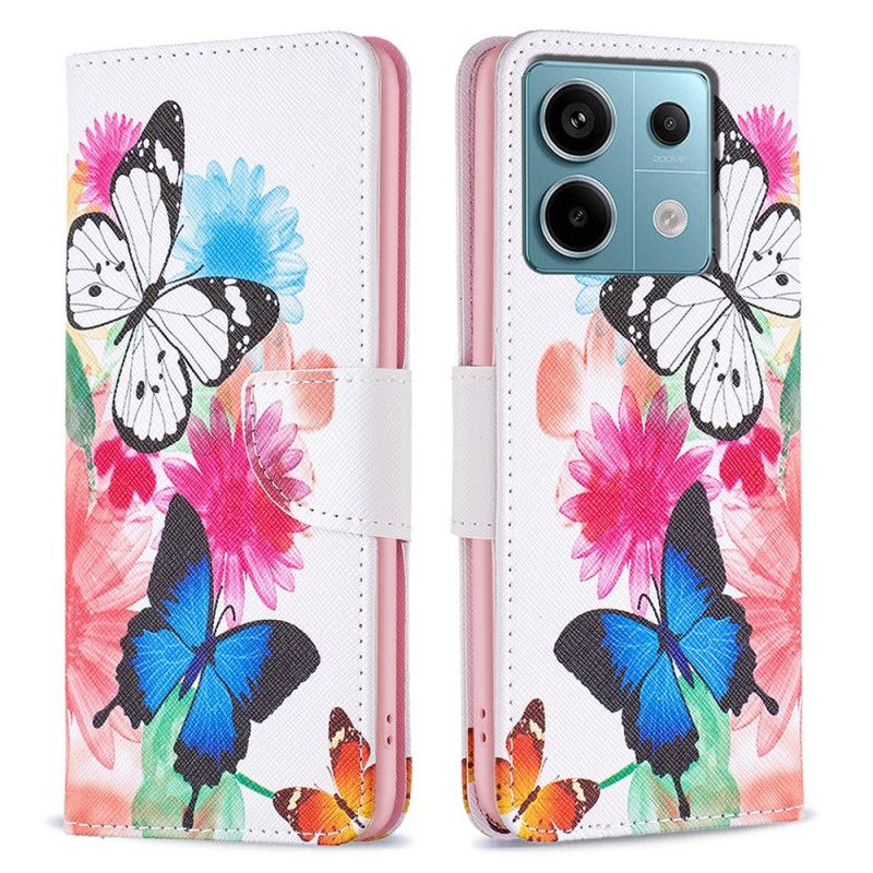 Housse Xiaomi Redmi Note 13 Pro 4G / Poco M6 Pro 4G Deux Papillons