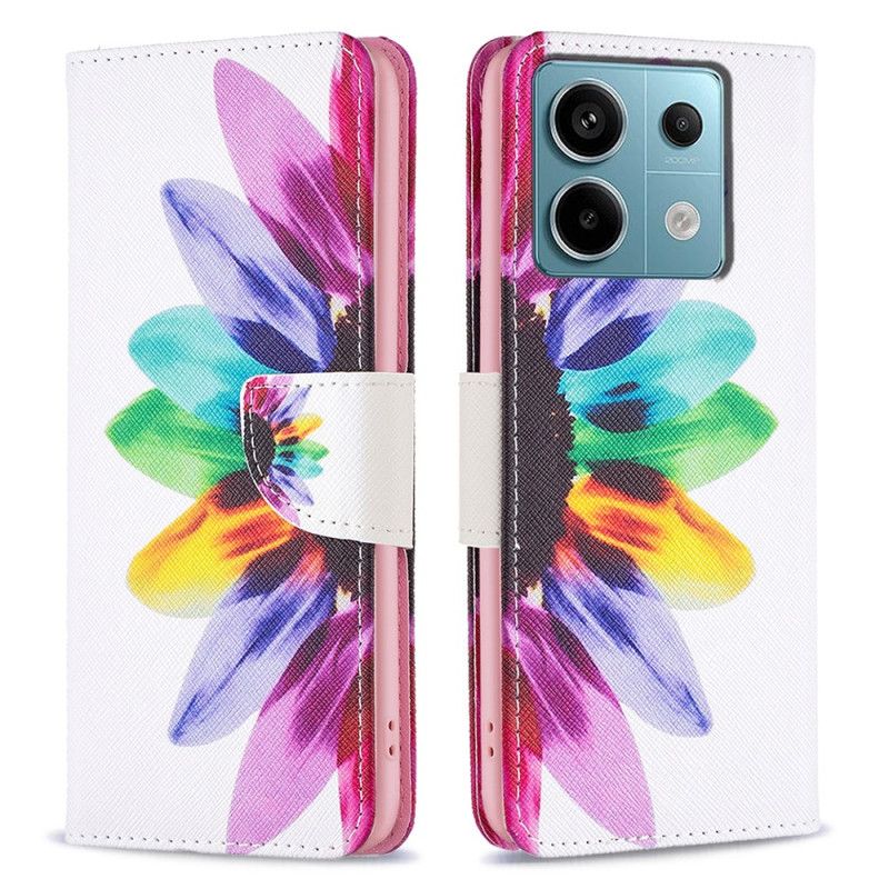 Housse Xiaomi Redmi Note 13 Pro 4G / Poco M6 Pro 4G Fleur Aquarelle