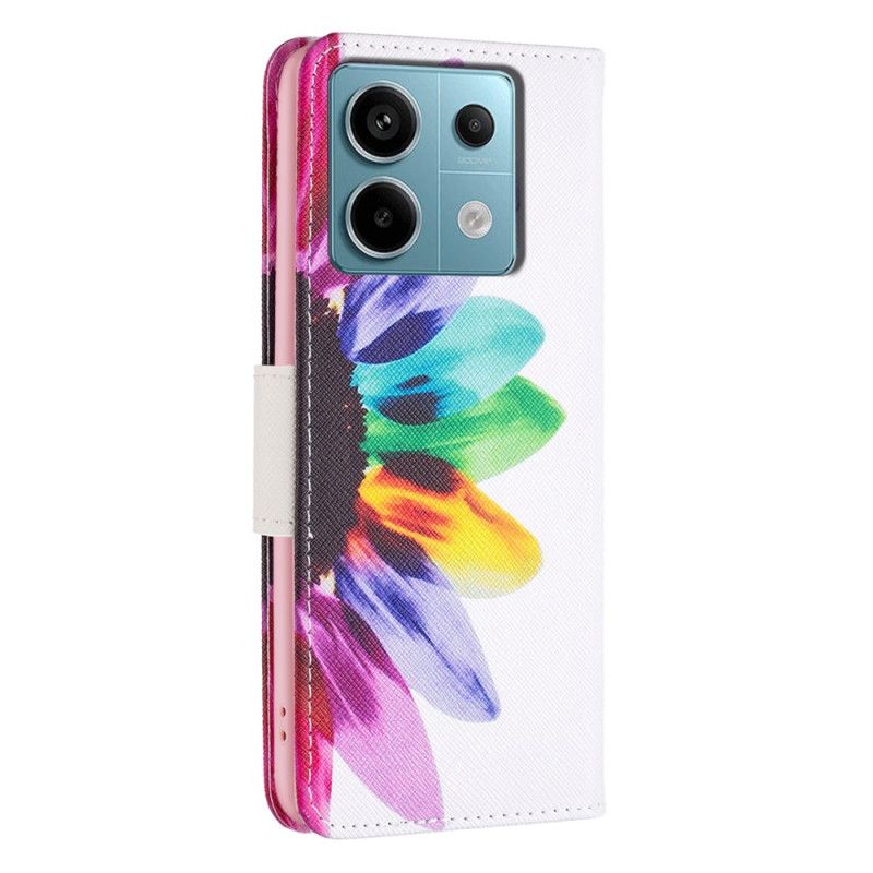 Housse Xiaomi Redmi Note 13 Pro 4G / Poco M6 Pro 4G Fleur Aquarelle