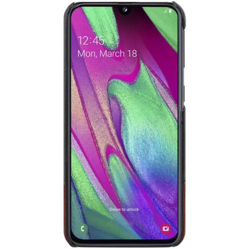 Samsung Galaxy A40 - Coque imak bicolore imitation cuir