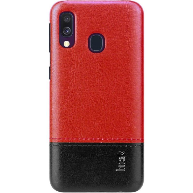 Samsung Galaxy A40 - Coque imak bicolore imitation cuir